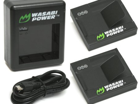 Xiaomi Yi Battery (2-Pack) and Dual Charger by Wasabi Power Fashion