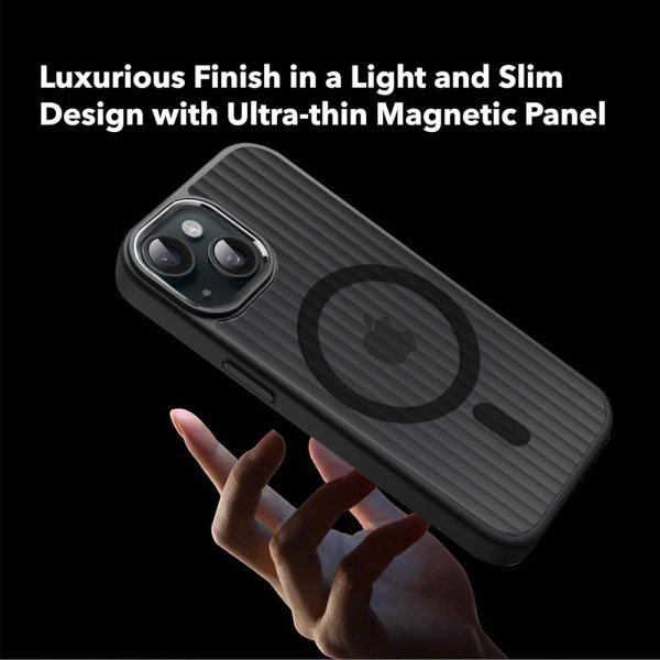 Magnetic Back Cover with Metal MagSafe Ring For iPhone 15 – Sleek, Anti-Fingerprint, and Durable Protection Cheap