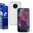 Motorola Moto X4 Screen Protector + White Carbon Fiber Skin Fashion