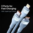 Karwan 3-in-1 Fast Charging Cable | 100W Power | USB-C, Lightning & Micro USB Fashion