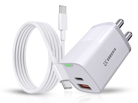 Urbonix 65W Fast Charger with Adapter & C-Type Cable | Ultimate Charging Solution Online Hot Sale