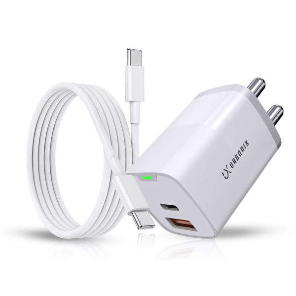 Urbonix 65W Fast Charger with Adapter & C-Type Cable | Ultimate Charging Solution Online Hot Sale