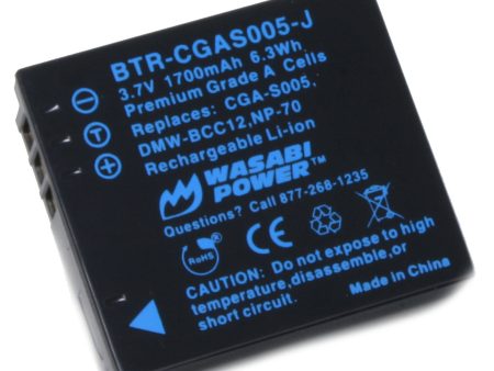 Panasonic CGA-S005, DMW-BCC12 Battery by Wasabi Power Online now