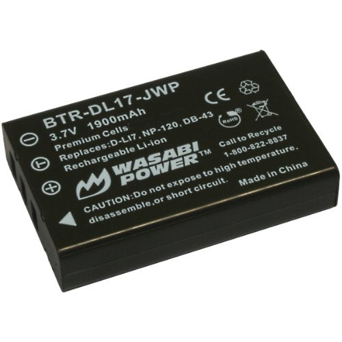 Pentax D-LI7, D-L17 Battery by Wasabi Power For Discount