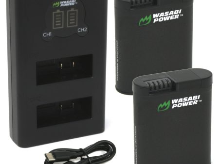 GoPro HERO13 Battery (2-Pack) & Dual Charger by Wasabi Power Fashion