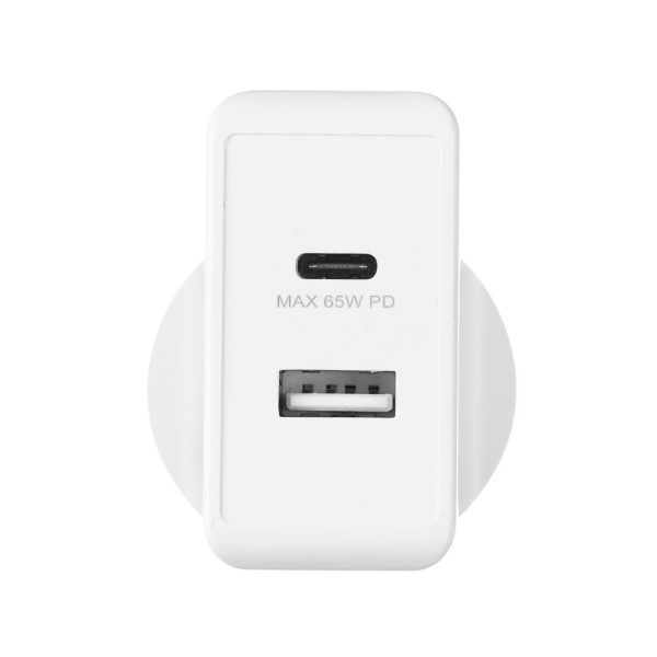 3sixT ANZ 65W USB-C PD + 2.4A Wall Charger - White Online Hot Sale