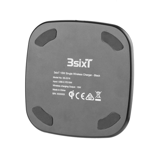 3sixT 15W Single Wireless Charger - Black Online