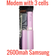 3 SAMSUNG 2600MAH 18650 CELLS IN SMPCM8 MODEMS Online Sale