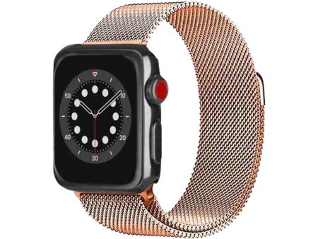 3sixT Mesh Band for Apple Watch 42 44 45mm - Rose Gold Hot on Sale