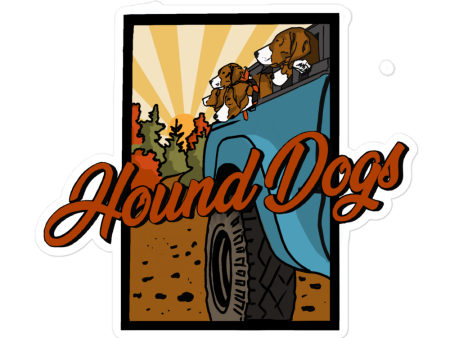 Hound Dogs Bubble-free stickers on Sale