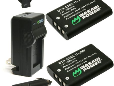 Pentax D-LI78, D-L178 Battery (2-Pack) and Charger by Wasabi Power Online