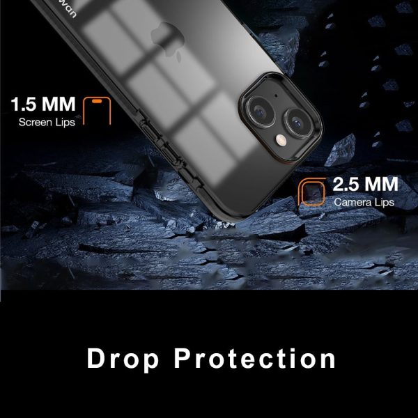 Hybrid Poppy Polycarbonate Mobile Back Case For iPhone 15 Online now