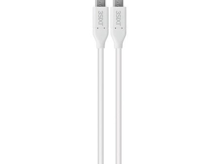 3sixT Charge & Sync Cable - USB-C to USB-C 3.1 - 1m - White For Discount