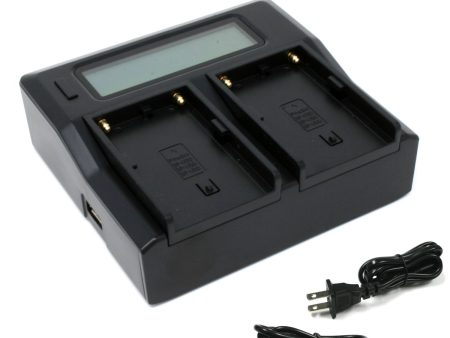 Sony BC-U1, BP-U30, BP-U60, BP-U90 Dual LCD Charger by Wasabi Power Sale