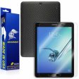 Samsung Galaxy Tab S2 9.7 Screen Protector + Black Carbon Fiber Skin Hot on Sale