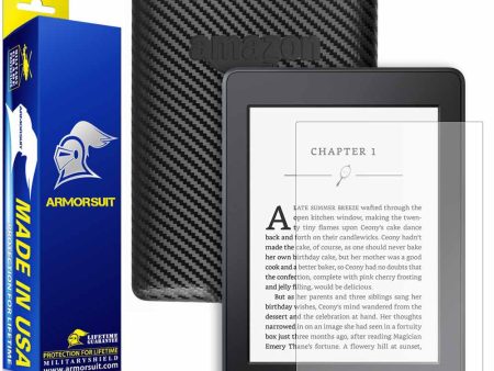 Amazon Kindle Paperwhite (2015) Anti-Glare (Matte) Screen Protector +  Black Carbon Fiber Skin Online Hot Sale