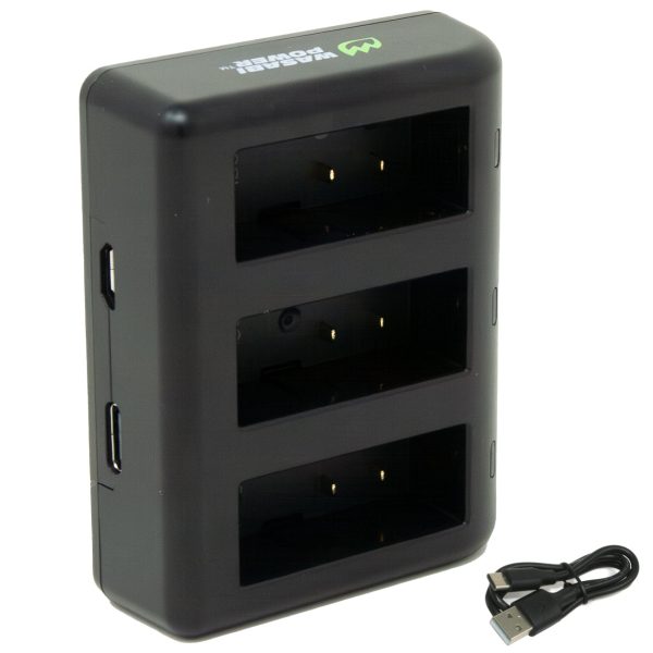 GoPro HERO13 Triple Battery Charger by Wasabi Power For Discount