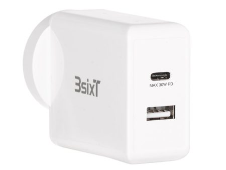 3sixT Wall Charger ANZ 30W USB-C PD + 2.4A Online now