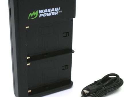 Sony NP-F550, NP-F750, NP-F960 (L-Series) Dual USB Battery Charger by Wasabi Power Sale