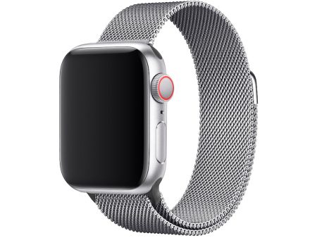 3sixT Mesh Band For Apple Watch 6-9 SE (38-41mm) - Silver Online Sale