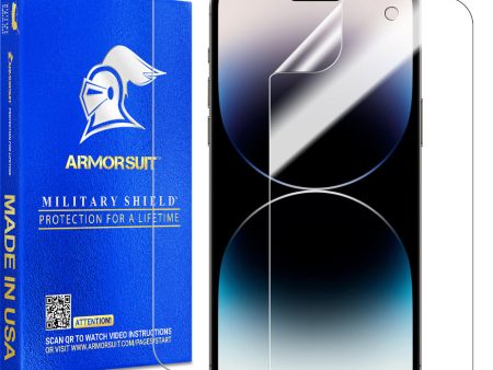 ArmorSuit MilitaryShield [2 Pack] iPhone 14 Pro Max (6.7) Max Coverage Screen Protector USA on Sale