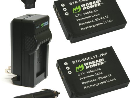 Nikon EN-EL12 Battery (2-Pack) and Charger by Wasabi Power Cheap