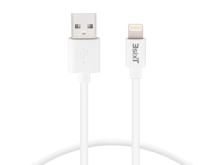 3sixT Charge & Sync Cable - USB-A to Lightning - 1m - White For Sale