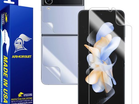 ArmorSuit MilitaryShield Full Body Skin Film + Screen Protector Designed for Samsung Galaxy Z Flip 4 5G (2022) - Anti-Bubble HD Clear Film Online Hot Sale