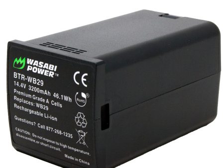 WB29 Battery for Godox AD200 Pocket Flash and Flashpoint eVOLV 200 by Wasabi Power Supply