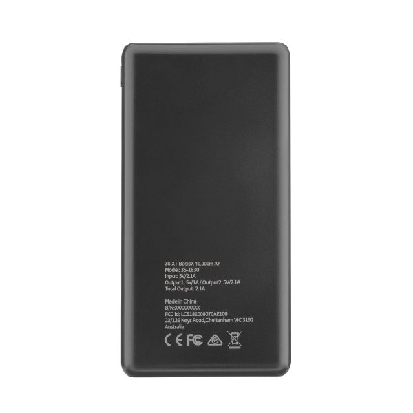 3sixT JetPak BasiX - 10000mAh Power Bank - Black on Sale