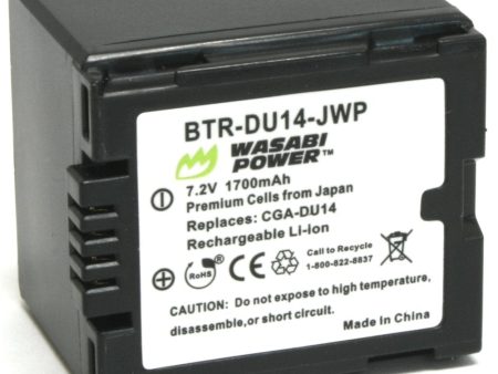 Panasonic CGA-DU12, CGA-DU14, VW-VBD120, VW-VBD140 Battery by Wasabi Power Fashion