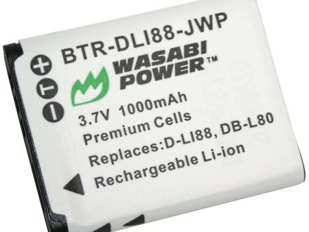 Sanyo DB-L80, DB-L80AU Battery by Wasabi Power on Sale