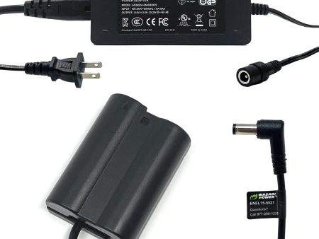 Nikon EN-EL15, EP-5B DC Coupler with AC Power Adapter by Wasabi Power Hot on Sale