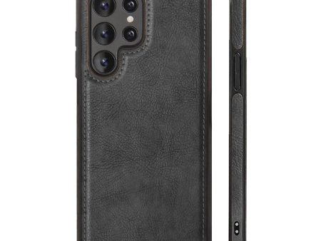 Pu Leather Back Cover for  Samsung Galaxy S24 Ultra Online now