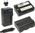 Pentax D-LI50, D-L150 Battery (2-Pack) and Charger by Wasabi Power Online Hot Sale