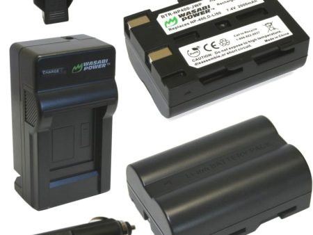 Pentax D-LI50, D-L150 Battery (2-Pack) and Charger by Wasabi Power Online Hot Sale