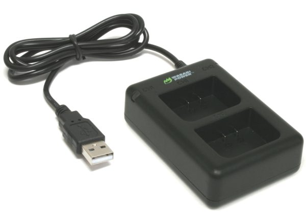 Garmin VIRB X, VIRB XE Dual Charger by Wasabi Power For Sale