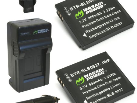 Samsung SLB-0937 Battery (2-Pack) and Charger by Wasabi Power Online now