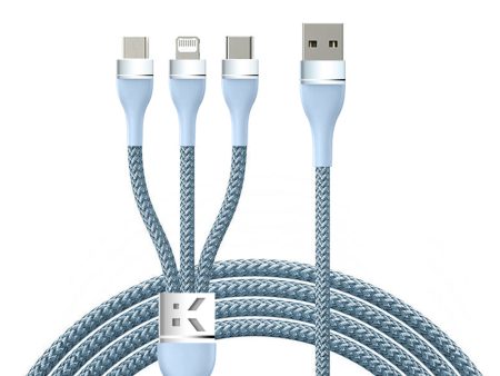 Karwan 3-in-1 Fast Charging Cable | 100W Power | USB-C, Lightning & Micro USB Fashion