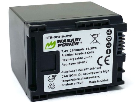 Canon BP-819 Battery by Wasabi Power Fashion