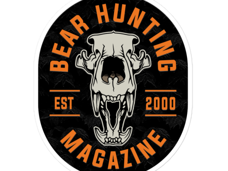 BHM Bear Skull Bubble-free stickers Online Sale