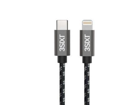 3sixT BLACK Cable - USB-C to Lightning Cable - 30cm Online Hot Sale