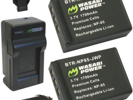 Fujifilm NP-85 Battery (2-Pack) and Charger by Wasabi Power Cheap