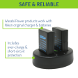 Nikon EN-EL14, EN-EL14a Battery (2-Pack) and Dual Charger by Wasabi Power on Sale