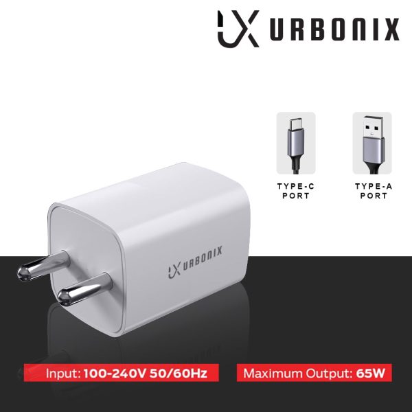 Urbonix 65W Fast Charger with Adapter & C-Type Cable | Ultimate Charging Solution Online Hot Sale