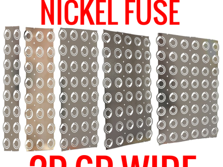 NICKEL FUSE 2P-6P WIDE CONTINUOUS ROLL BY THE FOOT! 18650 CELL LEVEL FUSING For Sale