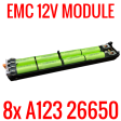 PARTS REPAIR EMC 12V MODULE WITH 8X A123 26650 LIFEPO4 Sale