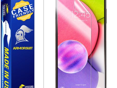 [2 Pack] ArmorSuit MilitaryShield Screen Protector Designed for Samsung Galaxy A03s [6.5 inch] (2021) Case Friendly Anti-Bubble HD Clear Film For Sale