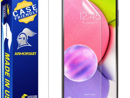 [2 Pack] ArmorSuit MilitaryShield Anti-Glare Screen Protector Designed for Samsung Galaxy A03s [6.5 inch] (2021) Case Friendly Anti-Bubble Matte Film For Discount