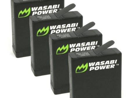 GoPro HERO7 Black, HERO6, HERO5 Battery (4-Pack) by Wasabi Power Sale